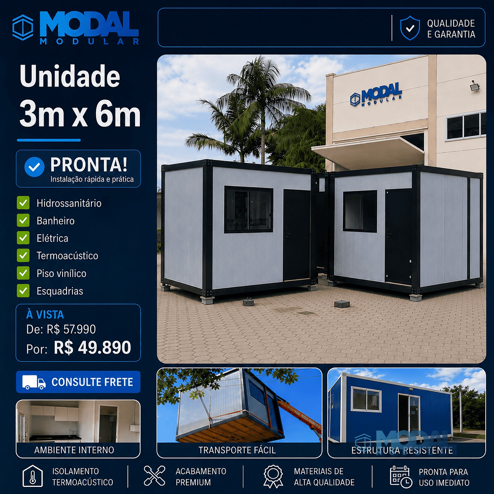 Unidade Kitnet/studio 18m² PLUS